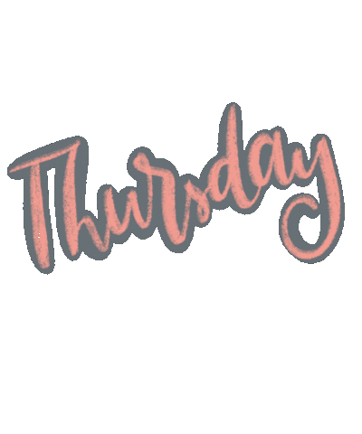 Days Of The Week Thursday Sticker