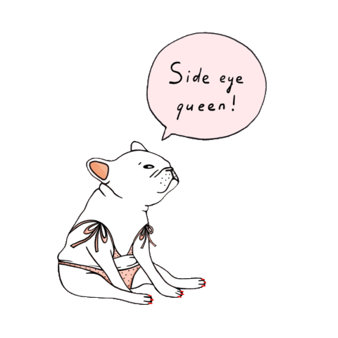 French Bulldog Attitude Sticker by Fine Frenchie