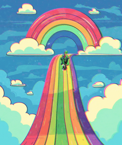 St Patricks Day Rainbow GIF by timmelideo