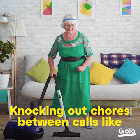 Work From Home Chores GIF by GoTo