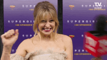Excited Melissa Benoist GIF by TV Guide
