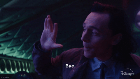 Tom Hiddleston Goodbye GIF by Marvel Studios - Find & Share on GIPHY