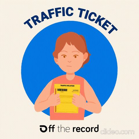OffTheRecordApp dismissed noworries stressfree trafficticket GIF