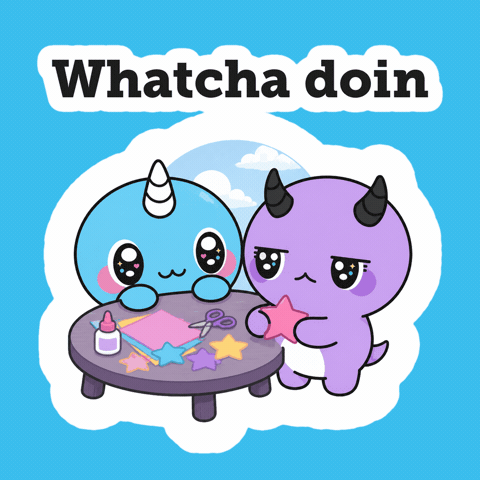 What Are You Doing Cute Reaction GIF by Naru Naru