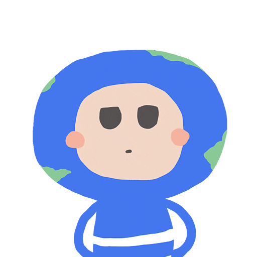 Earth Falling Sticker