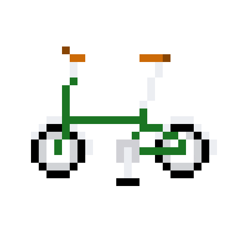 Pixel Cycling Sticker