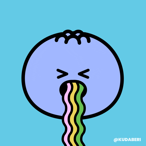 Sick Emoji GIF by Kudaberi