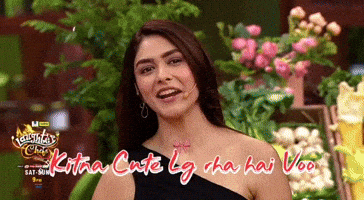 Mrunal Thakur Elvish GIF