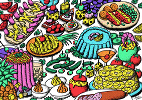 Food Acid GIF by Jenni Sparks