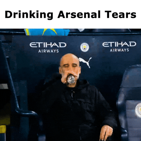Pep Guardiola Drinking GIF