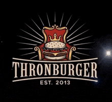 thronburger logo brand burger 2013 GIF