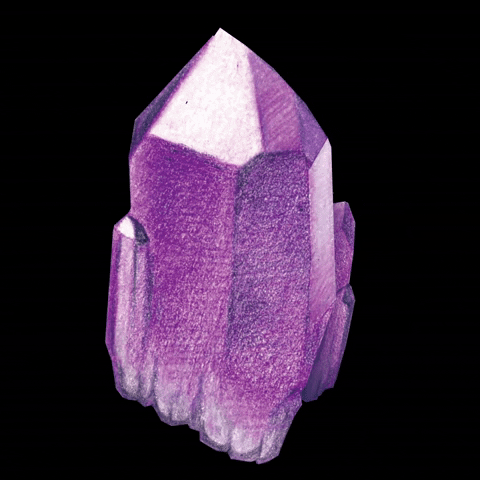 beelucia rock purple crystal stone GIF