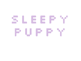 Sleepy Dog Sticker