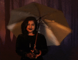 Goth Umbrella GIF by Halloween