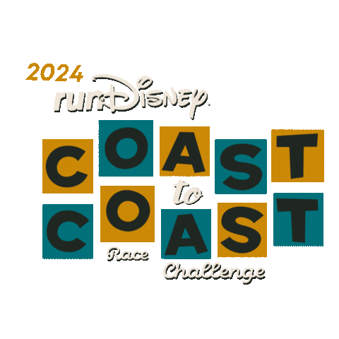 Coast To Coast Rundisney Sticker by Disney Sports