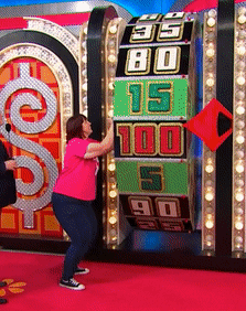 arm stuck in wheel price is right