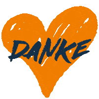 Heart Thanks Sticker by CREA Werbeagentur