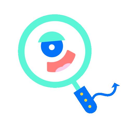 Magnifying Glass Loupe Sticker by Snapask for iOS & Android GIPHY