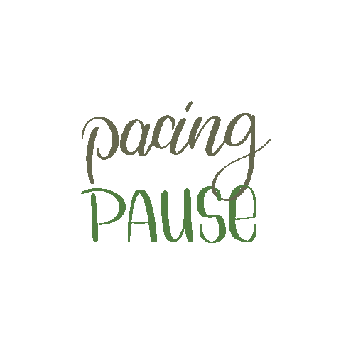 Pause Pacing Sticker by Handbeschriftetes