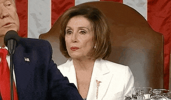 Nancy Pelosi Raising Eyebrows GIF