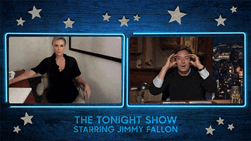 Charlize Theron Yes GIF by The Tonight Show Starring Jimmy Fallon