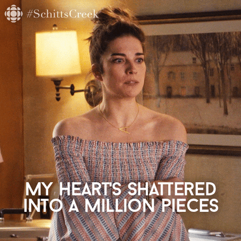 Sad Schitts Creek GIF by CBC - Find & Share on GIPHY