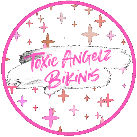 Pink Fitness Sticker by Margaret Bialkin, CEO Toxic Angelz Bikinis