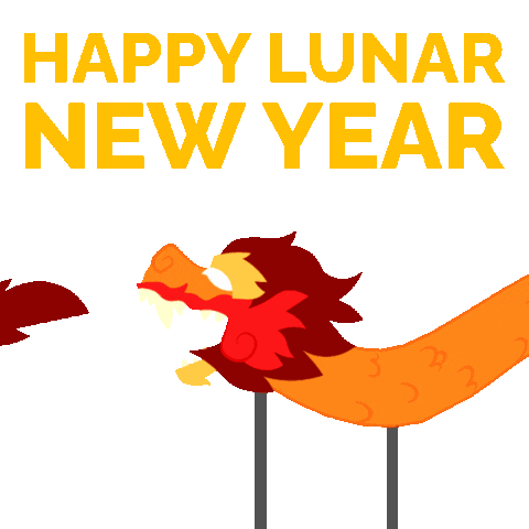 New Year Dragon Sticker by California Lutheran University