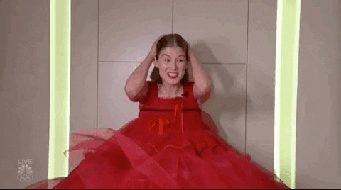 Excited Rosamund Pike GIF by Golden Globes - Find & Share on GIPHY