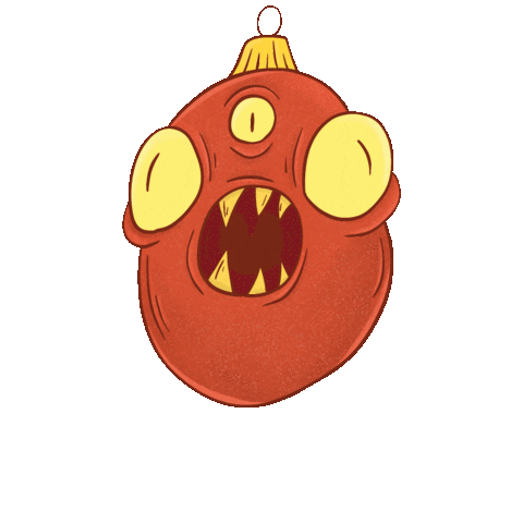 Angry Christmas Tree Sticker