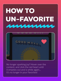 How To Un-Favorite