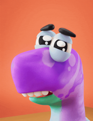 Happy Wide Eyed GIF by Claynosaurz