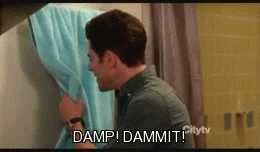damp new girl GIF