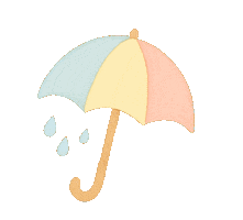 Rain Umbrella Sticker