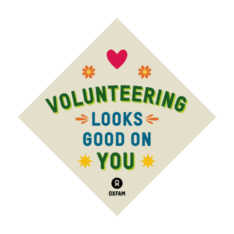 Charity Volunteering Sticker by Oxfam GB