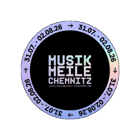 Musikmeile Sticker by Bandbuüro Chemnitz