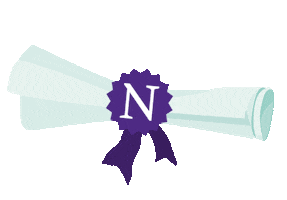 Northwestern Grad Sticker by Northwestern University