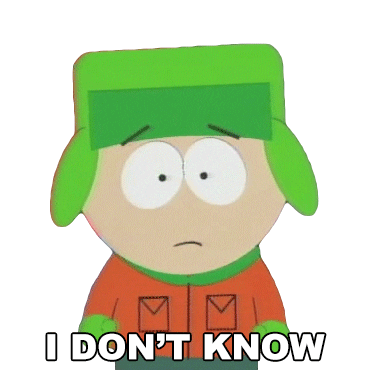Kyle Broflovski Idk Sticker by South Park