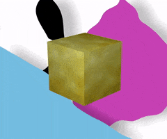 Gold Cube GIF