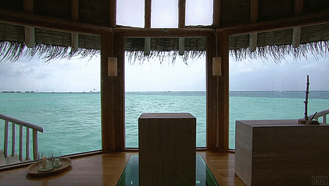 ocean hut GIF