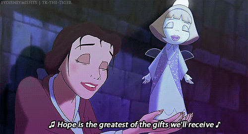 beauty and the beast the enchanted christmas disney GIF