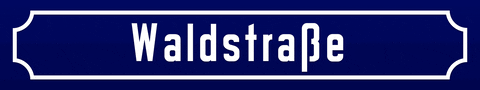 Straßenschild Waldstrasse GIF by Lulububu Software GmbH