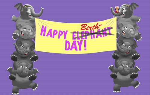 Elephant Happy Birthday GIFs - Get the best GIF on GIPHY
