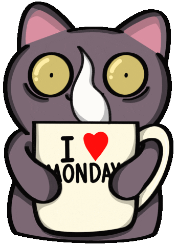 Monday Morning Cat GIF
