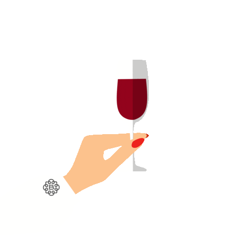 Cheers Wine Sticker by Branché Beautty