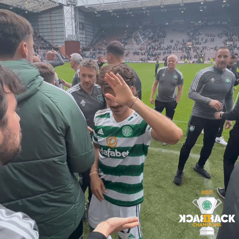 High Five Hoops GIF by Celtic Football Club