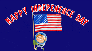 Independence Day Astronaut GIF by Bill Greenhead