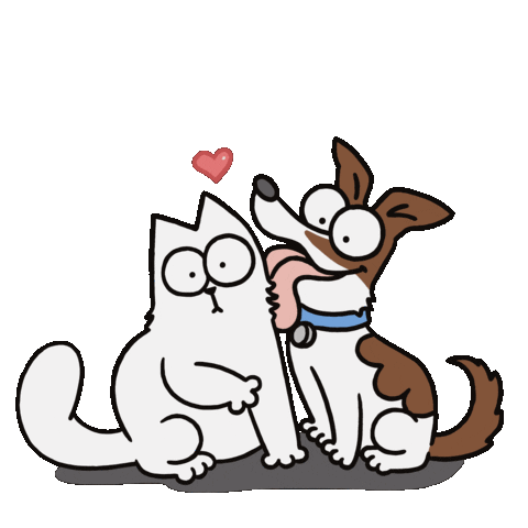High Five Hell Yeah Sticker by Simon's Cat for iOS & Android | GIPHY
