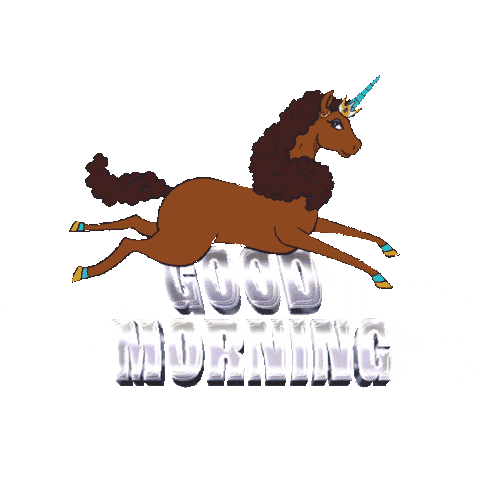 Good Morning Horse GIF by Afro Unicorn
