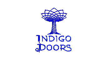 Blue Sticker by Indigo Doors
